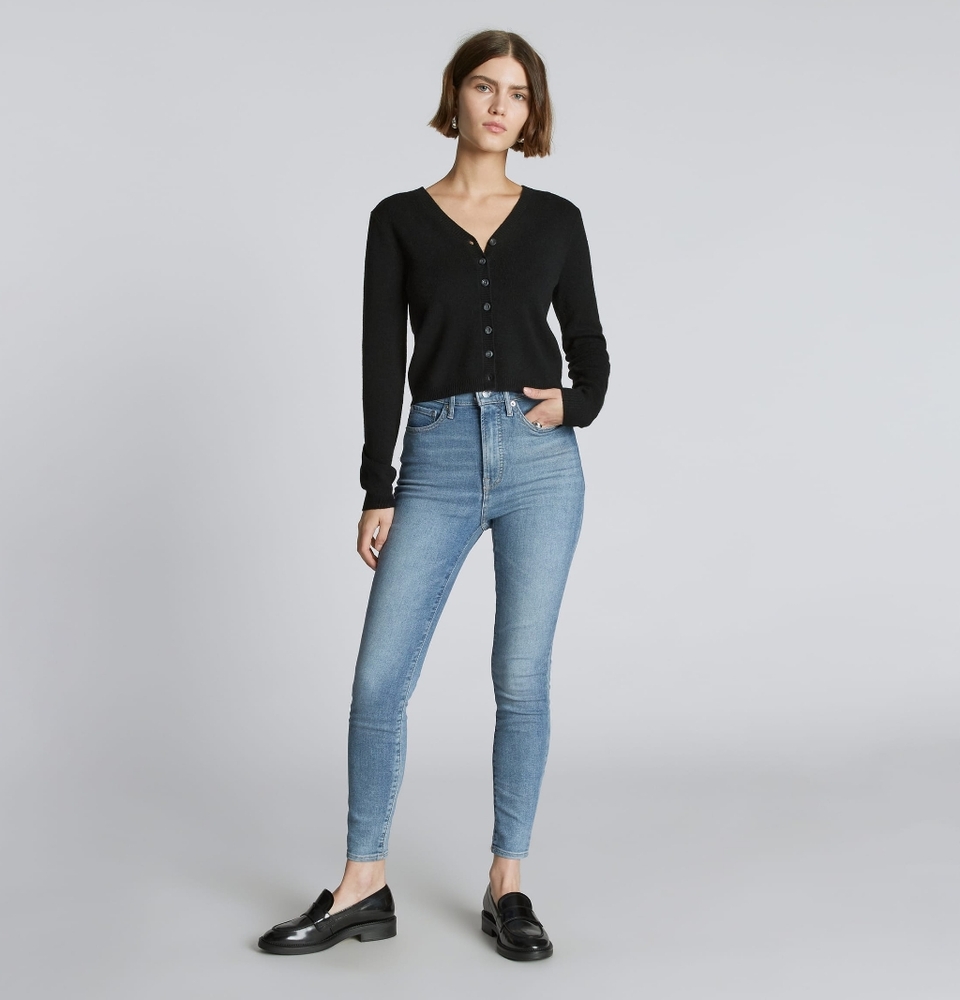 NWT EverlaneThe Curvy Way-high Skinny Jean (faded Blue) size 28